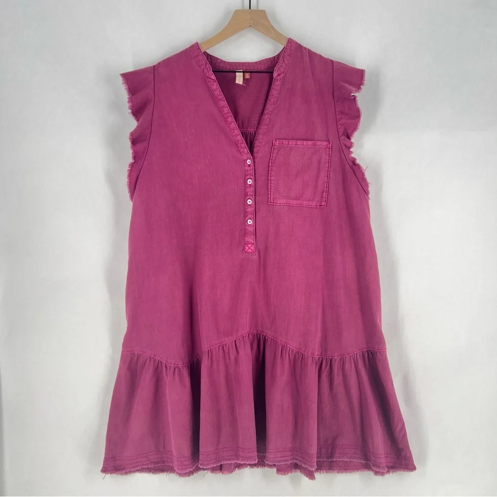 Anthropologie Pilcro Flounced Tunic Dress XL - Picture 2 of 15